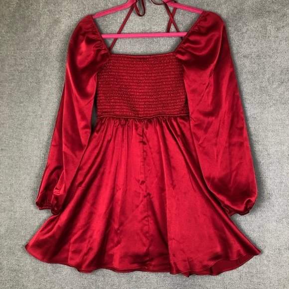 Allison & Kelly Halter Neck Bustier Corset Long Sleeve Tie Back Dress size XS - Picture 3 of 8